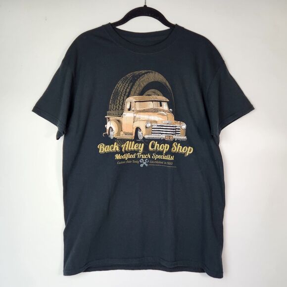 Cabo Joe Shirt Mens Sz M Black Cotton T Shirt Antique Auto Shop Mechanic Vtg Car - Picture 1 of 4